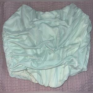 Pastel Lime Corset Top with Zipper Back Size Medium
